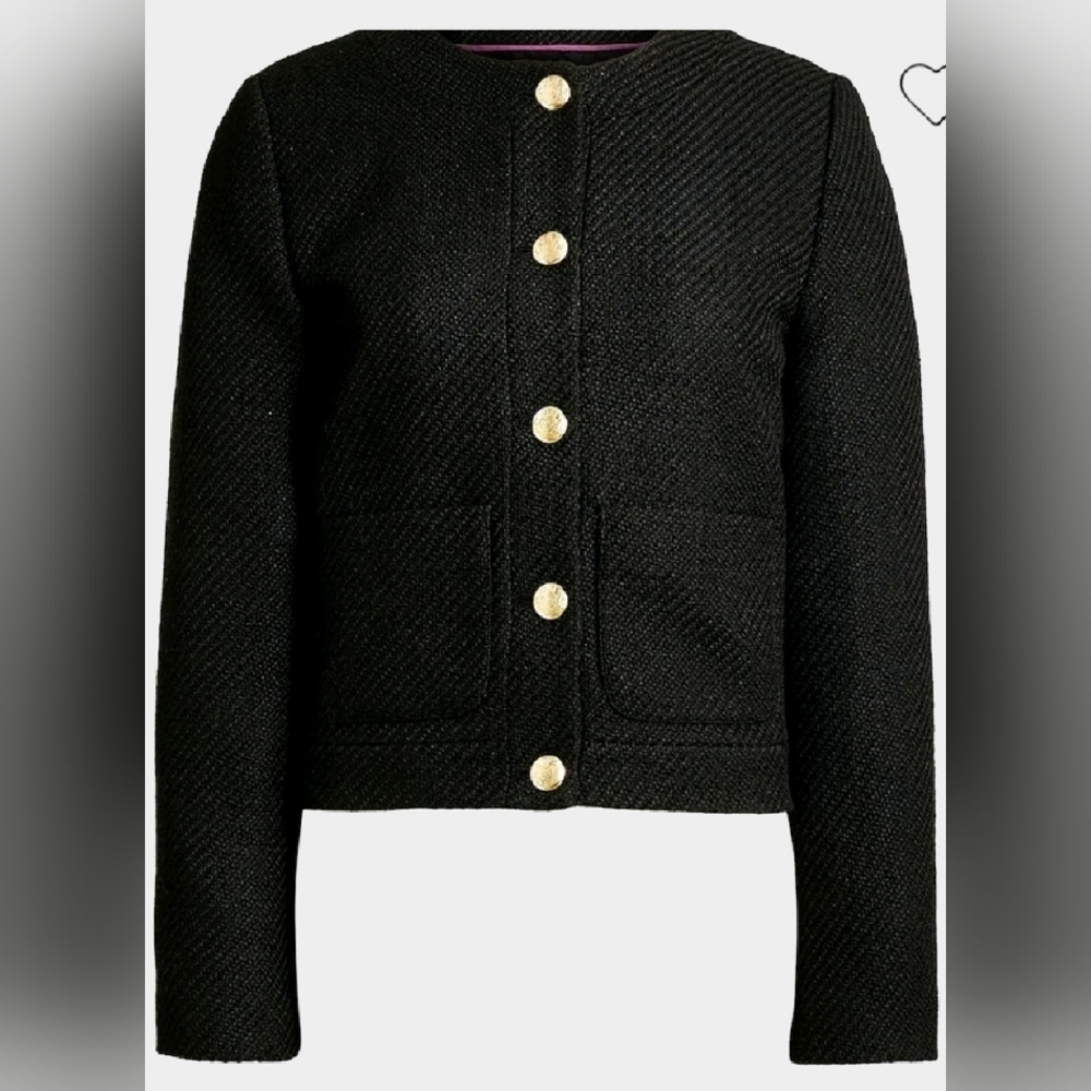 J. Crew Black Blazer with Gold Buttons